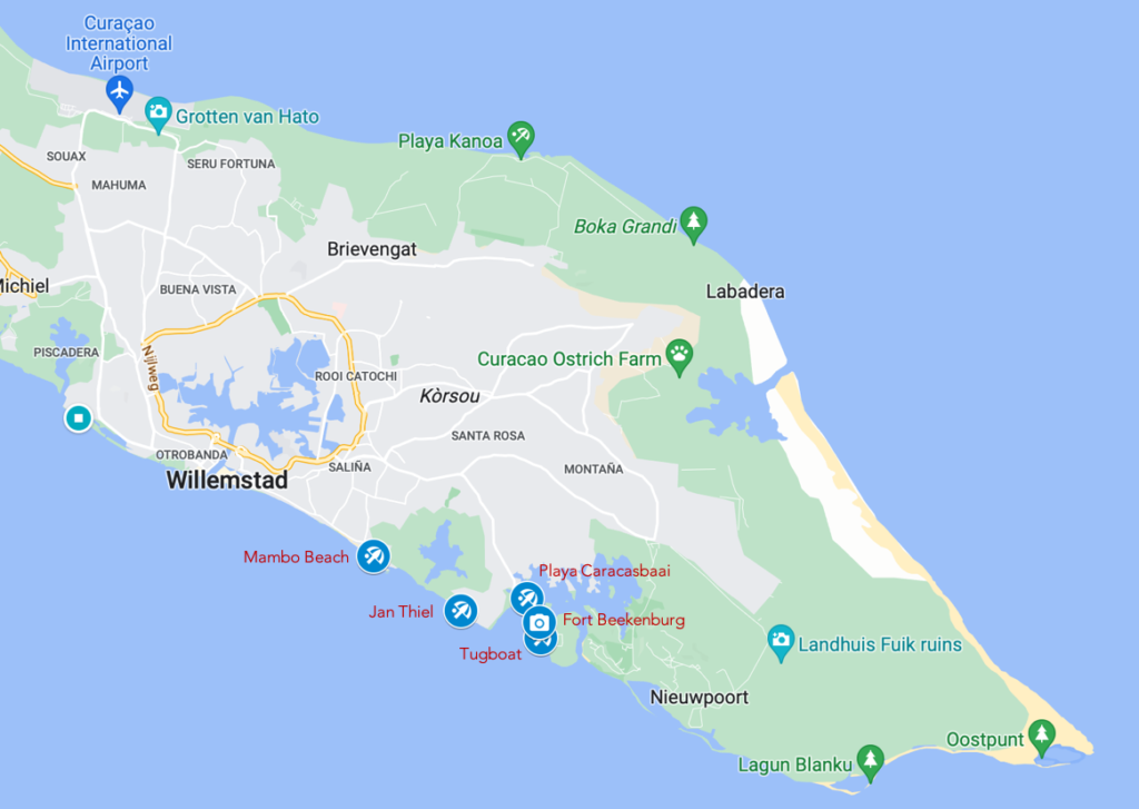 Curaçao - Praias Sul