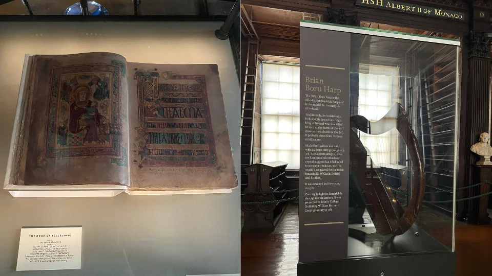 Dublin - Trinity College Library - Long Room - Book of Kells